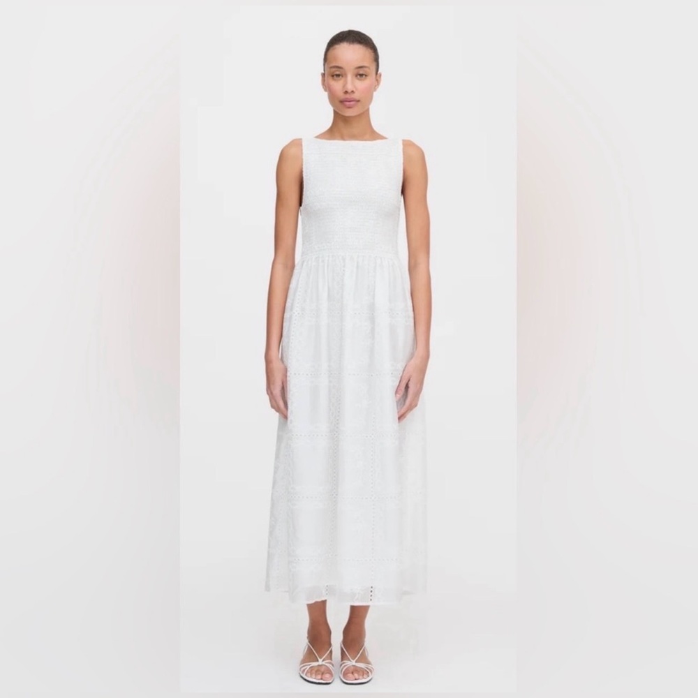 HILL HOUSE WHITE COSIMA NAP DRESS